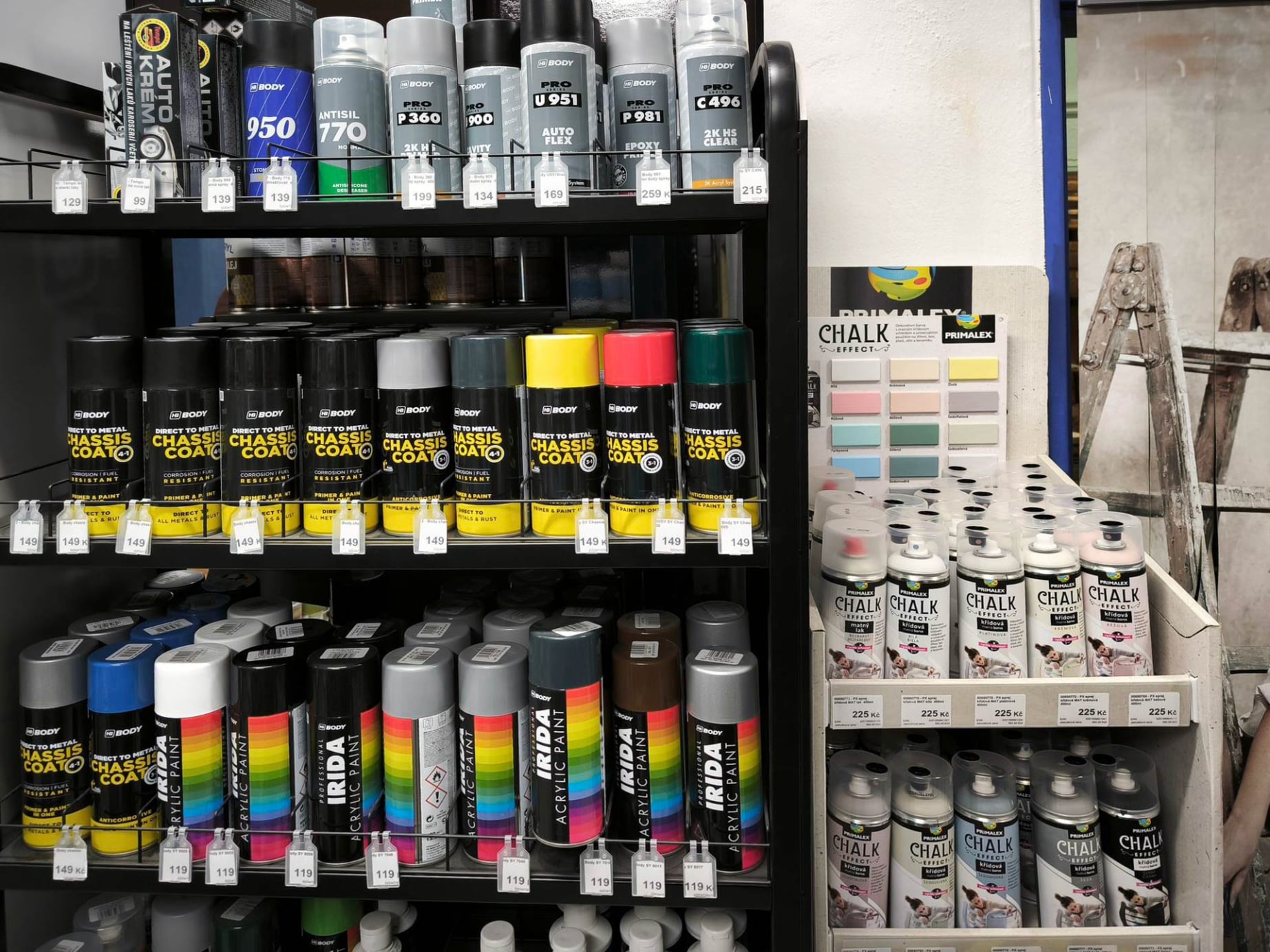 Barvy ve spreji Dům barev Liberec Merkur Vrchlického 338 Liberec