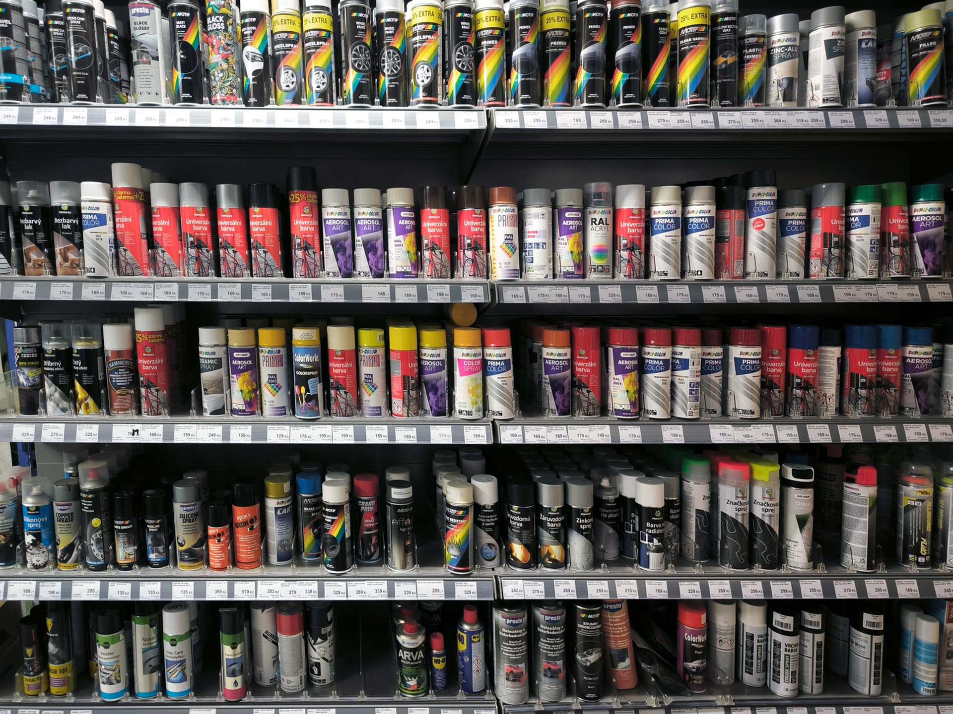 Barvy ve spreji Dům barev Liberec Merkur Vrchlického 338 Liberec