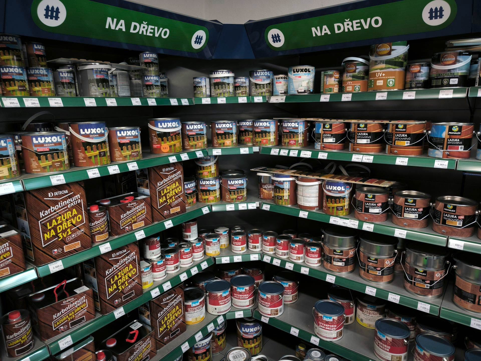 Barvy a lazury na dřevo Dům barev Liberec Merkur Vrchlického 338 Liberec